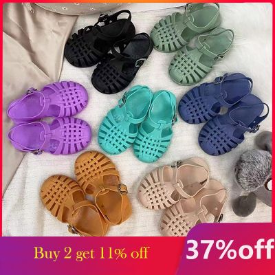 Baby Gladiator Sandals Breathable Hollow Out Shoes Pvc Summer Kids Shoes 2021 New Fashion Beach Children Sandals Boys Girls