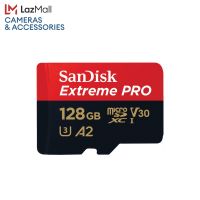 SanDisk Extreme Pro microSDXC, SQXCD 128GB, V30, U3, C10, A2, UHS-I, 200MB/s R, 90MB/s With Adaptor ( SDSQXCD-128G-GN6MA ) ( เมมโมรี่การ์ด ไมโครเอสดี การ์ด )