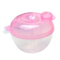 【cw】 F3KA 3-grid Rotating Baby Organizer Dispenser Food Infant Storage Feeding