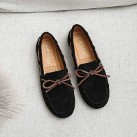 Women Casual Flat Shoes Lady Bow Slip on Loafers Femael Round Head Boat Shoes