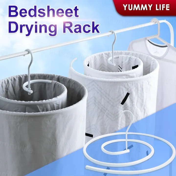 Spiral Shaped Hanger Rotating Quilt Storage Rack Drying Rack | Lazada PH