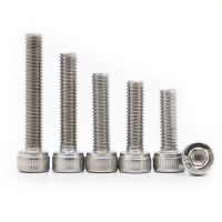 DIN912 M1.4 M1.6 M2 M2.5 M3 M4 M5 M6 M8 M10 304 Stainless Steel Metric Thread Hex Socket Cap Head Screw Bolts