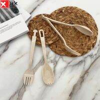 Portable Disassembly Environmental Protection Multifunctional Food Clip Wheat Straw Kitchen Spoon Fork Combination Tableware