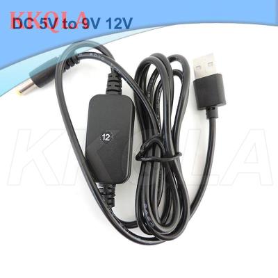 QKKQLA USB Power Boost Line USB DC 5V to DC 9V 12V Step Up Cable Module connector Converter Adapter power supply Cable 5.5*2.1mm Plug