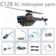 C128 bộ phận máy bay trực thăng điều khiển từ xa chính cánh quạt đuôi pin
