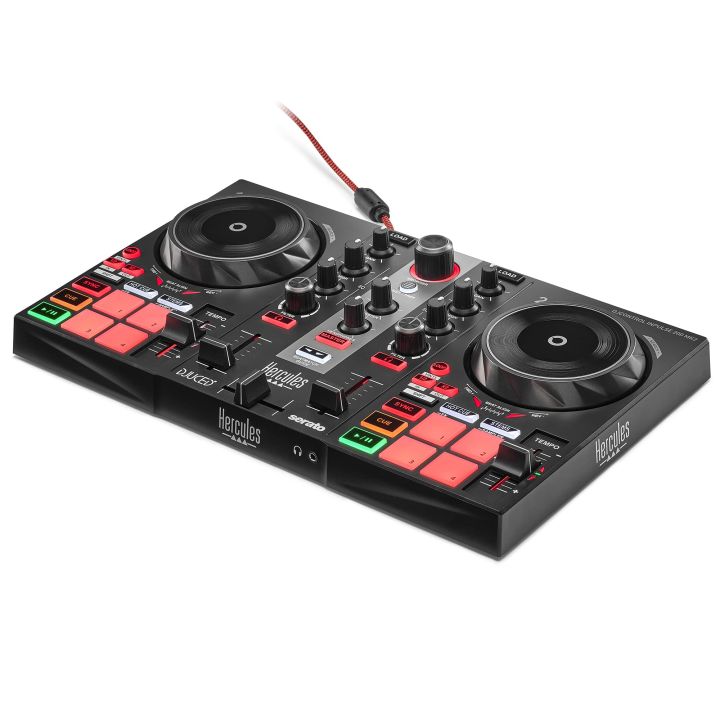 hercules-djcontrol-inpulse-200-mk2-ตัวควบคุมดีเจที่เหมาะสำหรับการเรียนรู้การผสม-รวมซอฟต์แวร์และการสอน