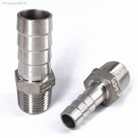 6/8/10/12/13/14/15/16/19/20mm Hose Barb x 1/8 quot; 1/4 quot; 3/8 quot; 1/2 quot; 3/4 quot; NPT Male Thread 304 Stainless Steel Pipe Fitting Connector