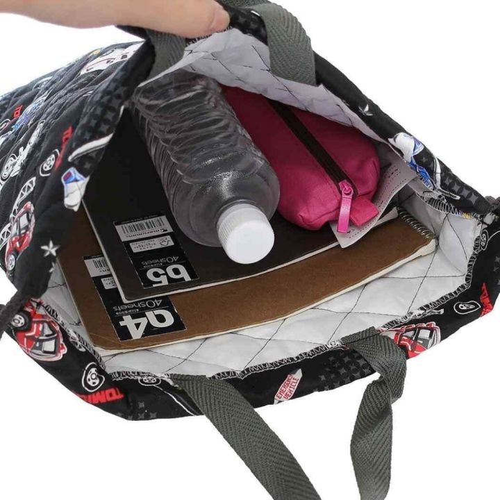 กระเป๋าผ้าหูรูด-quilted-bag-ถุงผ้า-กระเป๋าผ้า-ลาย-frozen-pokemon-unicorn-tomica-thomas-กระเป๋าสะพาย