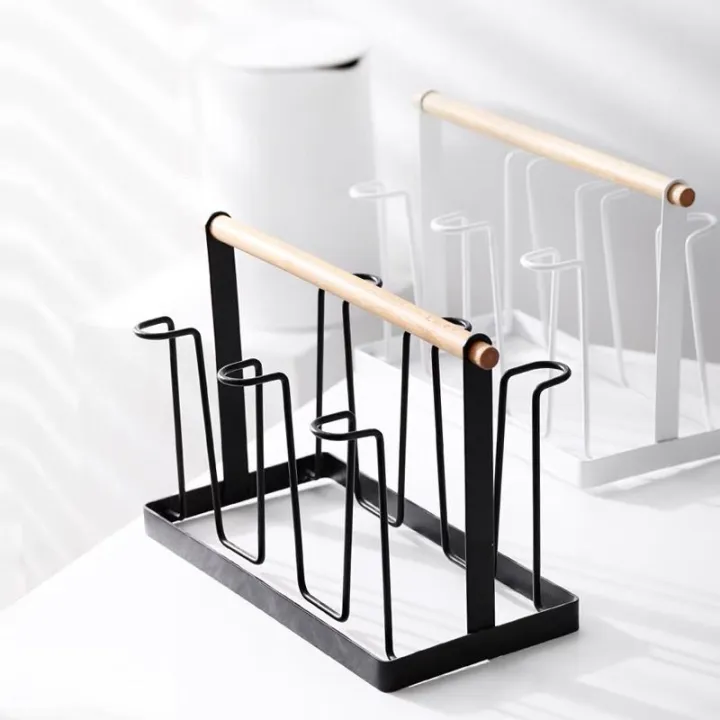 Stylish metal cup holder rack Lazada