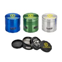 [Free ship] GORDON black side window smoke grinder diameter 63mm 4 layers aluminum alloy