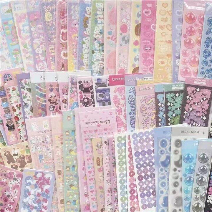 cw-10pcs-kawaii-cartoon-poster-stickers-hand-planner-decoration-scrapbooking-stationery-kids