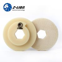 Z-LION 4 Snail Lock Back Holder 100mm White Plastic Backer Pads for Diamond Polishing Pads Snail Lock Adapter