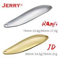 Jerry JD 14.5g 21g Unpainted Salmon Pike Fishing Spoon Brass Casting Fishing Lure Artificial Bait for Steelhead ZanderLures Baits