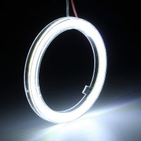 ☇◄☍ 2pcs Car COB Angel Eye LED White Light Car Motorcycle Headlight Circle Ring Aperture Lamp 12-24V Styling Light Decorative Lights