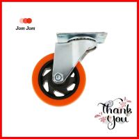 ลูกล้อแป้นหมุนPU FITT 747100 4 นิ้ว สีส้มSWIVEL PLATE CASTER WHEEL FITT 747100 4" ORANGE **ราคารวม Vat แล้วค่ะ ไม่มีบวกเพิ่ม**