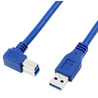 【DT】90 Degree Right Angled USB 3.0 A Male AM to USB 3.0 B Type Male BM USB3.0 Cable 0.6m 1m For printer scanner HDD  hot