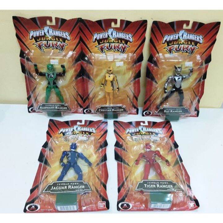 BANDAI Power Rangers JUNGLE FURY 6 Figures KIDDIECORNERMANILA | Lazada PH