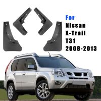 บังโคลนรถสำหรับ Nissan X-Trail T31 2008-13ชุดบังโคลนแผ่นกันกระเซ็นโคลนหลังด้านหน้าไม่เกิดข้อผิดพลาดอุปกรณ์ยานยนต์