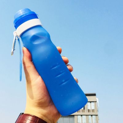 Silicone Water Bottle Collapsible Sport Portable Cup Foldable Lightweight Drinking Bottles Gym Cycling Travel Outdoor Sports