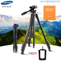 [ส่งเร็วพิเศษ!] YUNTENG VCT-618 ขาตั้งกล้อง ขาตั้งมือถือ 3ขา tripod for camera DV Professional Photographic equipment Gimbal Head new - intl