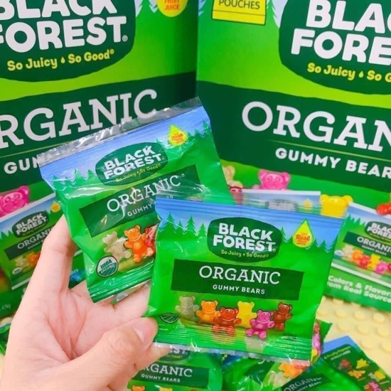 Gói kẹo dẻo organic gummy bear black forest 23g x 10 gói - ảnh sản phẩm 1