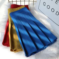 Black Pleated Skirts High Waist A-Line Woman Clothing Korean Autumn School Uniform Harajuku Short Blue Skirt for Girls Dance