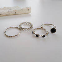 New Arrival 4pcs FemaleTemperament Creative Ring Fashion Set of Rng Girls