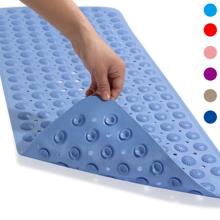 【Ready Stock/COD】Hotel Drain Holes Anti Slip Shower Bathroom Mat Bath