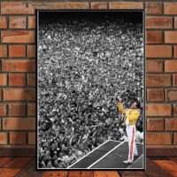 Freddie Mercury Bohemian Rock Music Star Posters And Prints Canvas Painting Wall Art Pictures Decorative Home Decor Cuadros