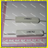 ❧ↂ 10Pcs RX27 Horizontal cement resistor 10W 68 ohm 68 R 68 RJ 10W68RJ 10W68ohm Ceramic Resistance precision 5 Power resistance