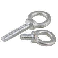 1pcs M14 M16 M18 M20 White Zinc Plated Slipknot Bolt Lifting Eye Bolts Extended Eyebolt Ring Screws Screw 25mm 50mm length