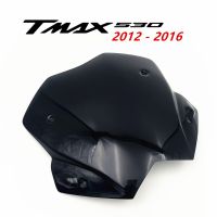 กระจกหน้ารถยนต์คุณภาพสูงสีดำควันสำหรับยามาฮ่า Tmax530 TMAX 530 2012-2016 12 13 14 15 16กระจกบังลม