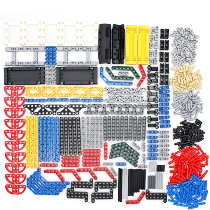 bulk-technical-parts-pin-liftarm-bricks-studless-beam-axle-plug-connector-panel-gear-building-blocks-compatible-leduo-toy
