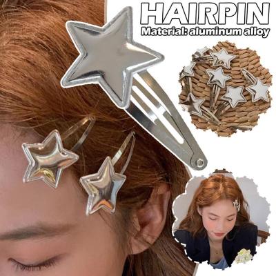 Pentagram Bb Clip Star Manual Side Bangs Hairpin S1U6