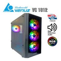 CASE VENUZ Micro ATX,ITX รุ่น VC1813,VC1812  ข้างใส พัดลม 4 ตัว ประกัน 1ปี 1