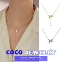 COCOJEWELRY แฟชั่นเกาหลีเทวดาน้อยจี้แสงหรูหราสร้อยคอสำหรับผู้หญิง