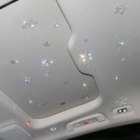 Personalized car interior sunroof stickers crystal diamond stickers roof glass stickers net red car interior decoration random stickers