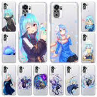 Demon Slime Rimuru Tempest Anime Phone Case For Xiaomi Poco X3 NFC M3 Redmi Note 9S 9 8 10 Pro 7 8T 9C 9A 8A K40 Clear Cover Electrical Connectors