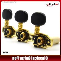 ◑✇ 1Pcs 3R or 3L Gold Plate Classical Guitar Strings Tuning Pegs Keys Tuners Musical Parts Chrome