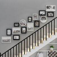 Photo Frame Stairs on The Wall Corridor 15 Piece Set Hanging Pictures Modern Decorative Paintings Wall Decals for Home Art Bar Wine Tools