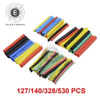 127/140/328/530 PCS PE Polyolefin Heat Shrinkable Tubing Multicolor 2:1 Wire Casing Cable Cable Management