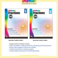 แบบฝึกหัดคณิตศาสตร์เศษส่วน Spectrum Fraction ประถม 5-6  พร้อมเฉลย