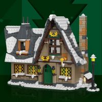 Creative Idea Christmas Cottage Winter Village Santa House Street View Model 766PCS Building Block Bricks Architecture Toys Set