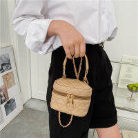 ผู้หญิง PU หนัง Diamond Lattice Messenger กระเป๋า Lady Casual สีทึบ Mini Crossbody กระเป๋าแบรนด์หรูกระเป๋าถือ Tote Pursehot