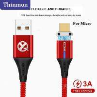 Thinmon LED 1 เมตรสายเคเบิลแม่เหล็กปลั๊กไมโคร USB สายชาร์จสำหรับ Micro