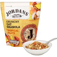 Import Foods? Jordans Crunchy Oat Granola Tropical Fruit 750g จอร์ดานส์ กราโนล่าข้าวโอ๊ตบดกรอบ ทรอปพิคอลฟรุ๊ต 750กรัม