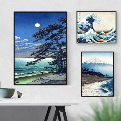 Vintage Japanese Landscape Wave Diamond Embroidery Fuji Mountain Diy Diamond Painting Mosaic Kanagawa Art Canvas paint