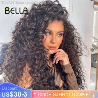 BELLA Lace Wigs Synthetic Deep Wave Curly Synthetic Lace Front Wig Blonde Wig Pink 30 Inch Hair Wigs For Black Women Cosplay [ Hot sell ] Decoration Center