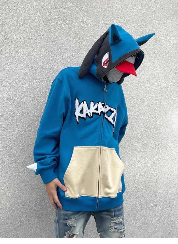 Kakazzy original Mao Jinxiu hooded pullover sweater man hiphop