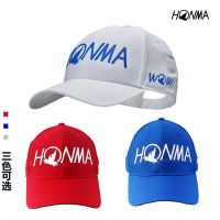 ใหม่ครีมกันแดดสำหรับผู้ชายหมวกกอล์ฟ Honma ที่บังแดดกลางแจ้งสีขาวหมวกผู้หญิงกับหมวกทรงสูง